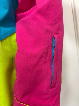 Chaqueta de esquí multicolor