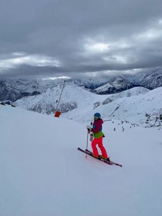 Chaqueta de esquí multicolor