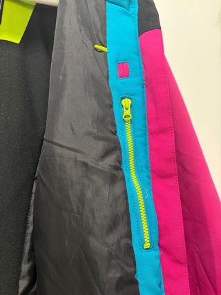 Chaqueta de esquí multicolor
