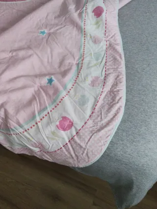 Edredón infantil rosa bailarinas