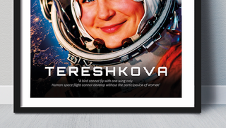Cuadro Póster TERESHKOVA 1963 marco A3