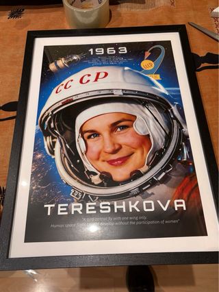 Cuadro Póster TERESHKOVA 1963 marco A3