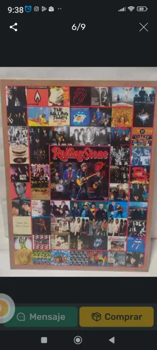 8 Posters Rock 1 x 7€ FOTOMONTAJE