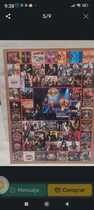 8 Posters Rock 1 x 7€ FOTOMONTAJE