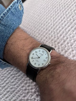 Reloj Potens Negro y Plateado