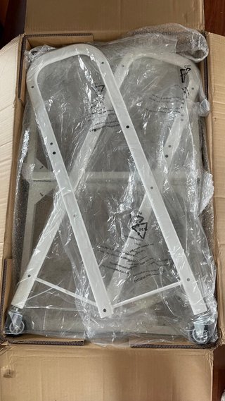 Carrito auxiliar metal y cristal
