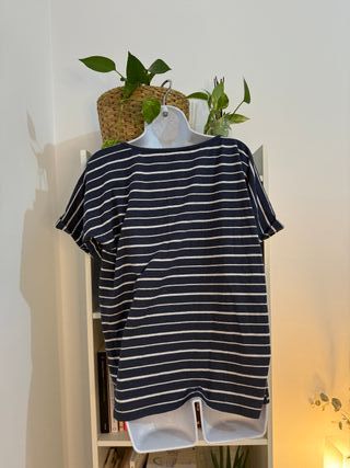 Camiseta de rayas marineras manga corta XL