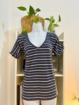 Camiseta de rayas marineras manga corta XL