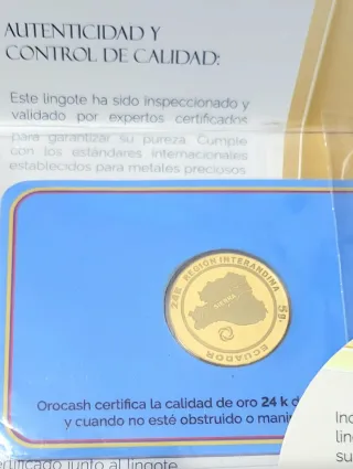 Moneda de Oro Puro 24K - 5 gramos