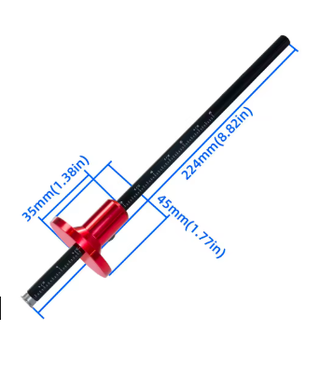 Gramil +Escuadra PARKSIDE+Lápiz carpintero+6 minas