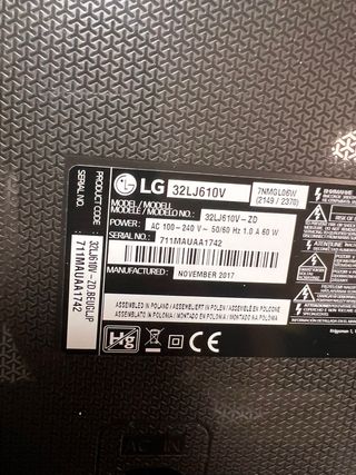 LG Smart TV 32 Negra