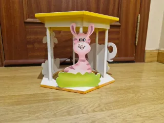 Lámpara infantil elefante azul y amarillo