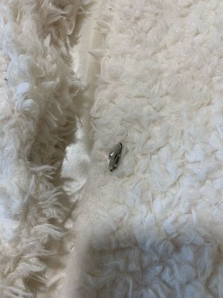 Abrigo peluche AMISU blanco