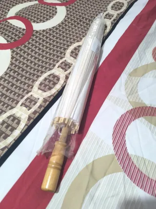 Paraguas blanco fantasía comunión