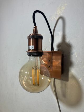 Lampada parete metallo rame