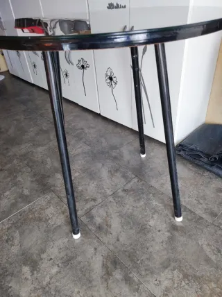 Mesa redonda cristal 70cm