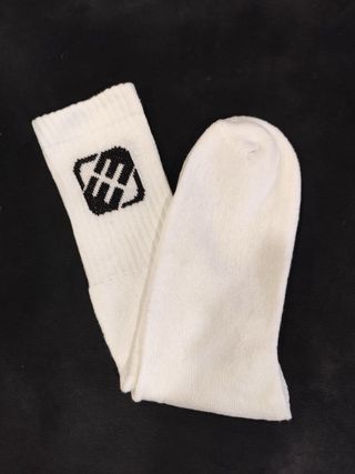 Meias de desporto preto / branco Tamanho 37 ao 42