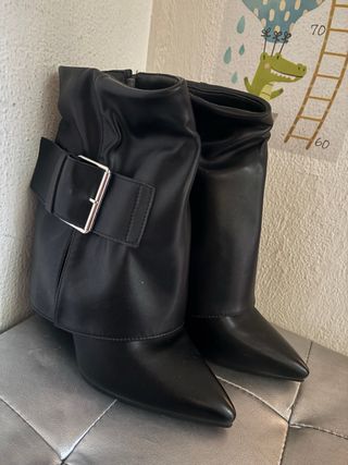 Stivaletti neri donna tacco 39