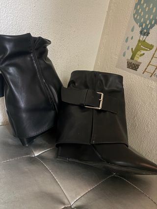 Stivaletti neri donna tacco 39