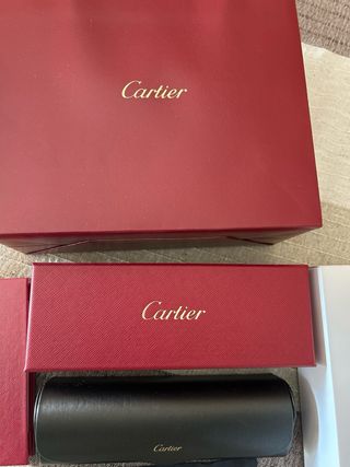 Occhiali Cartier Oro e Nero