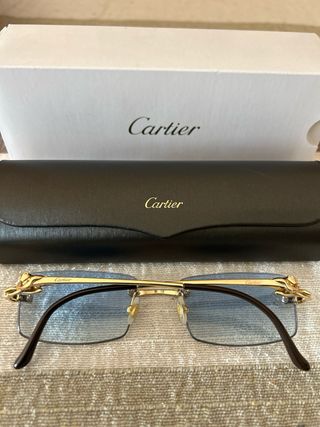 Occhiali Cartier Oro e Nero