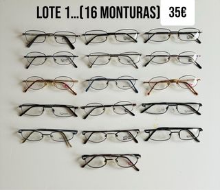 4 lotes de 16 gafas cada lote sin estrenar