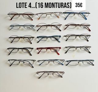 4 lotes de 16 gafas cada lote sin estrenar