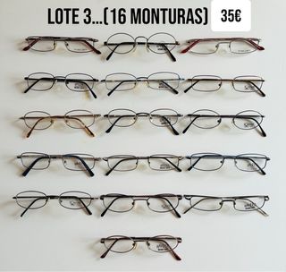 4 lotes de 16 gafas cada lote sin estrenar