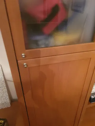 Mueble de salón modular macizo cerezo