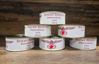 Lata Reichs Reserve Reproducción Atrezzo