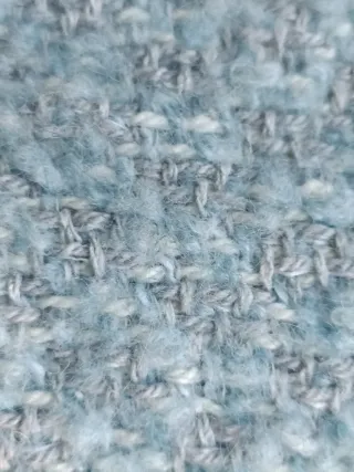 Chaqueta Zara tweed gris perla aguamarina