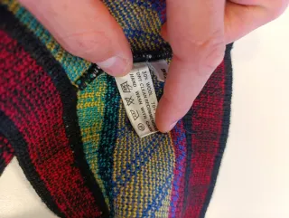 Chaleco de lana vintage multicolor