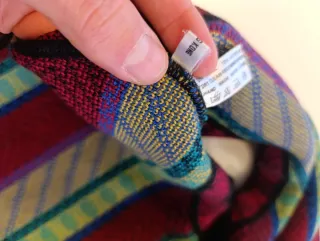 Chaleco de lana vintage multicolor