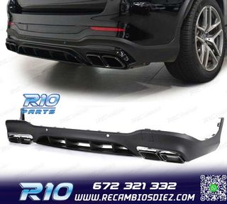 DIFUSOR MERCEDES GLC X253 15-18 LOOK AMG GLC63 PDC + COLAS E