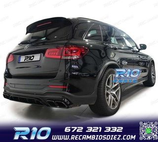 DIFUSOR MERCEDES GLC X253 15-18 LOOK AMG GLC63 PDC + COLAS E