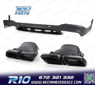 DIFUSOR MERCEDES GLC X253 15-18 LOOK AMG GLC63 PDC + COLAS E