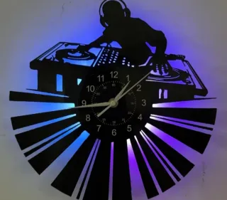 Orologio da parete LED DJ Design