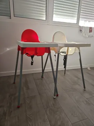 Trona Ikea Roja y Blanca