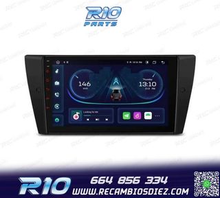 RADIO GPS ANDROID 14 BMW E90 E91 E92 E93 PANTALLA 9" TACTIL