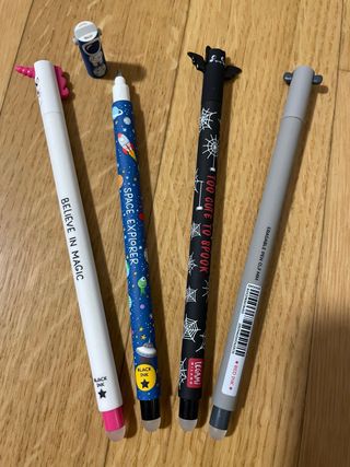 Set 4 pz legami pipistrello koala unicorno astro