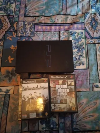 PlayStation 2 Negra + 7 Juegos