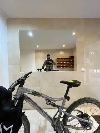 Bicicleta MTB Rockrider 27.5 talla L doble susp.