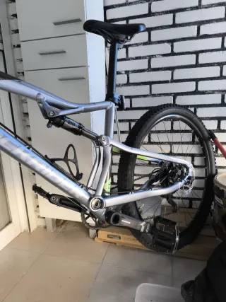 Bicicleta MTB Rockrider 27.5 talla L doble susp.