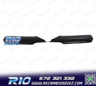 SPLITTERS PARAGOLPES BMW E90 E91 05-08 LOOK M NEGRO BRILLO