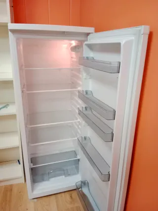 Nevera una puerta blanca
