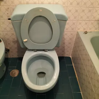 Inodoro Roca Lorentina Azul Vintage