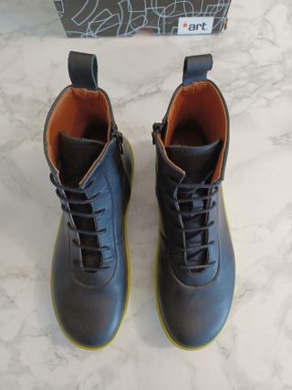 Botines ART 1424 Talla 37 Negro/Verde