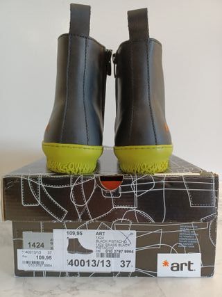 Botines ART 1424 Talla 37 Negro/Verde
