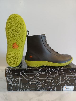 Botines ART 1424 Talla 37 Negro/Verde