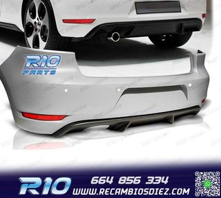 PARAGOLPES TRASERO PARA VOLKSWAGEN VW GOLF 6 LOOK GTI PDC